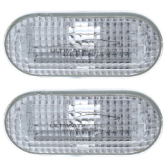 Повторитель 2 шт. БЕЛЫЙ крыла Fiesta 2002-2008 / Focus 2004-2011